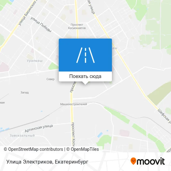 Карта Улица Электриков