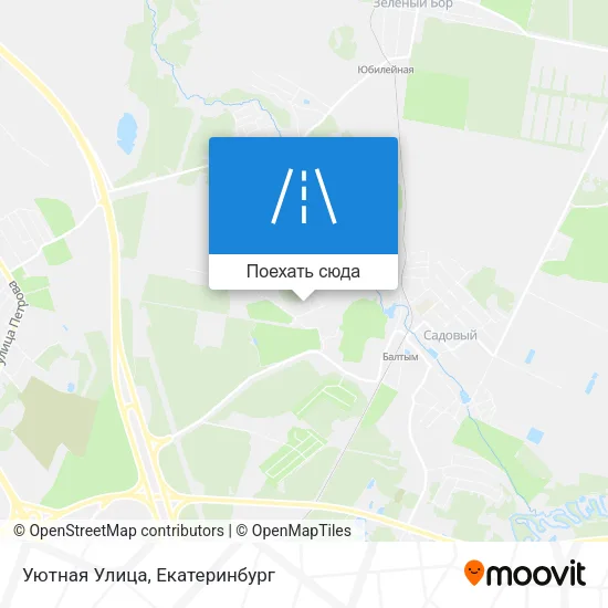 Карта Уютная Улица