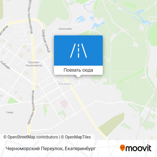 Карта Черноморский Переулок