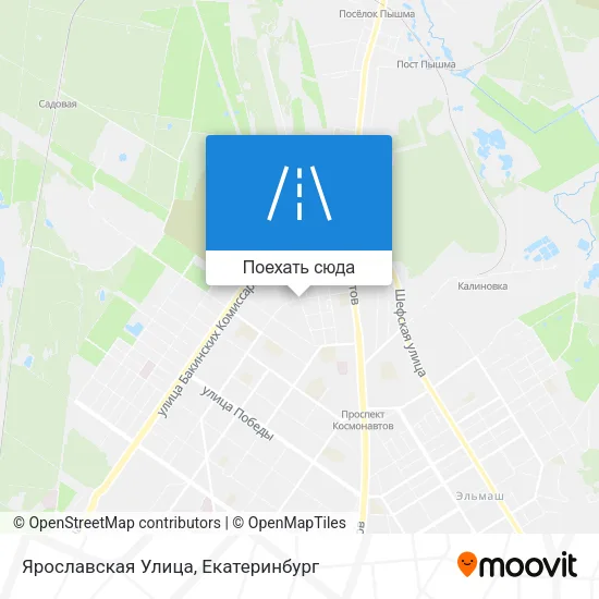Карта Ярославская Улица