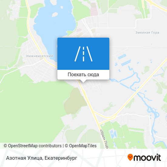 Карта Азотная Улица