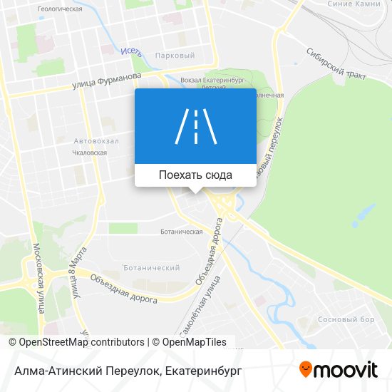 Карта Алма-Атинский Переулок