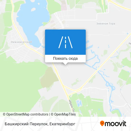 Карта Башкирский Переулок