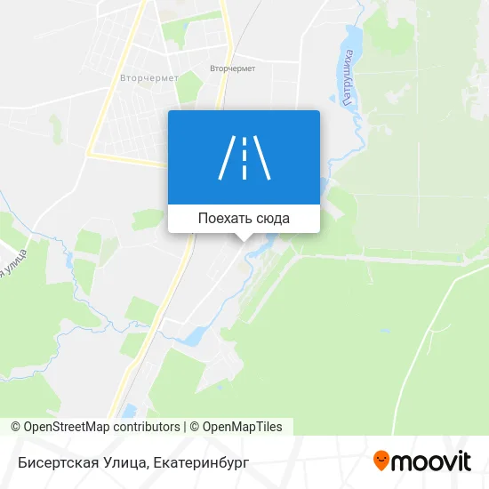 Карта Бисертская Улица