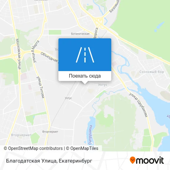 Карта Благодатская Улица