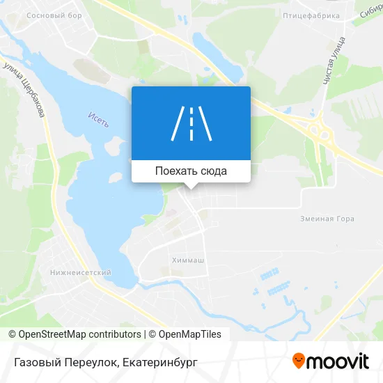 Карта Газовый Переулок