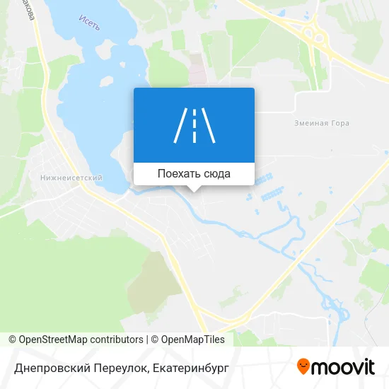 Карта Днепровский Переулок
