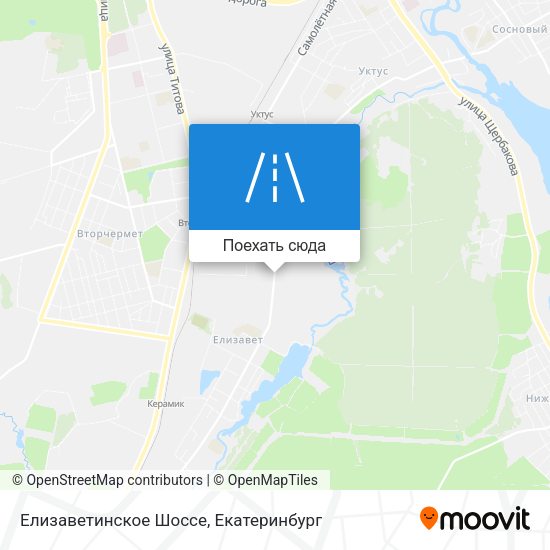Карта Елизаветинское Шоссе