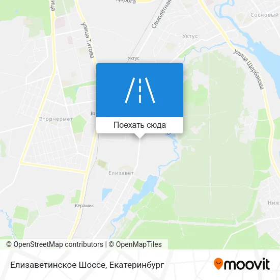 Карта Елизаветинское Шоссе
