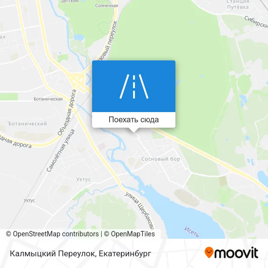 Карта Калмыцкий Переулок