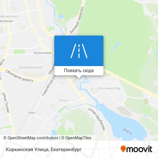 Карта Коркинская Улица