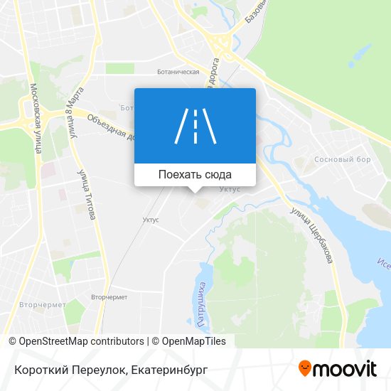 Карта Короткий Переулок