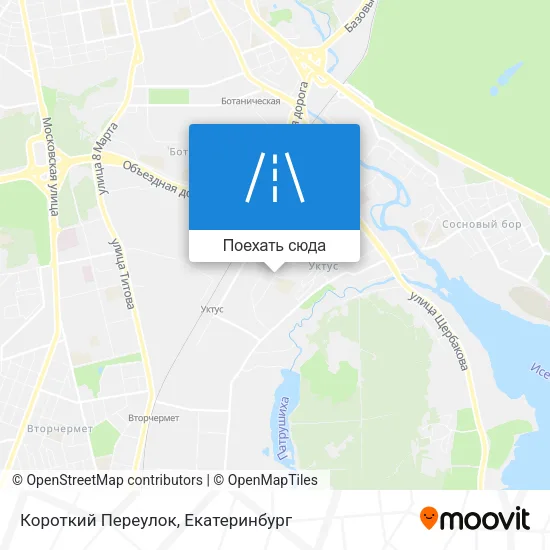 Карта Короткий Переулок
