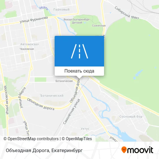 Карта Объездная Дорога