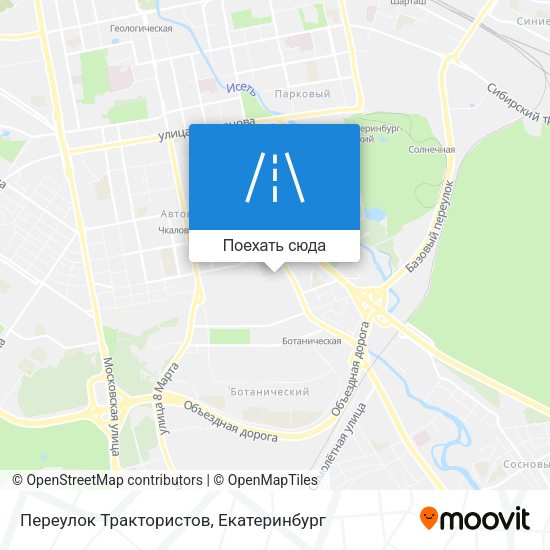 Карта Переулок Трактористов