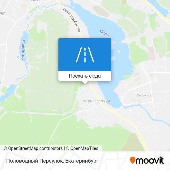 Карта Половодный Переулок