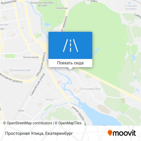 Карта Просторная Улица