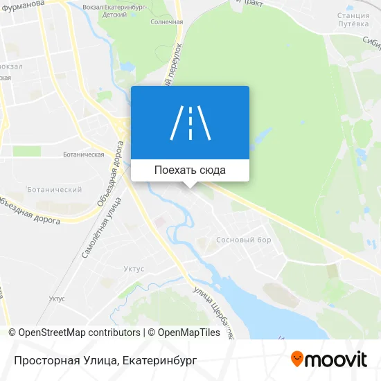 Карта Просторная Улица
