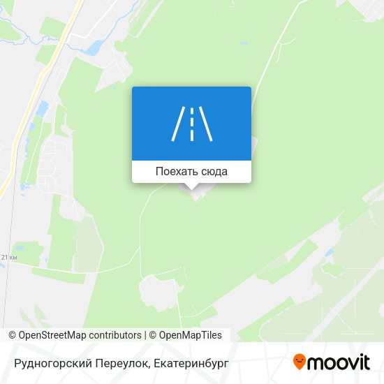 Карта Рудногорский Переулок