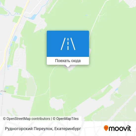 Карта Рудногорский Переулок