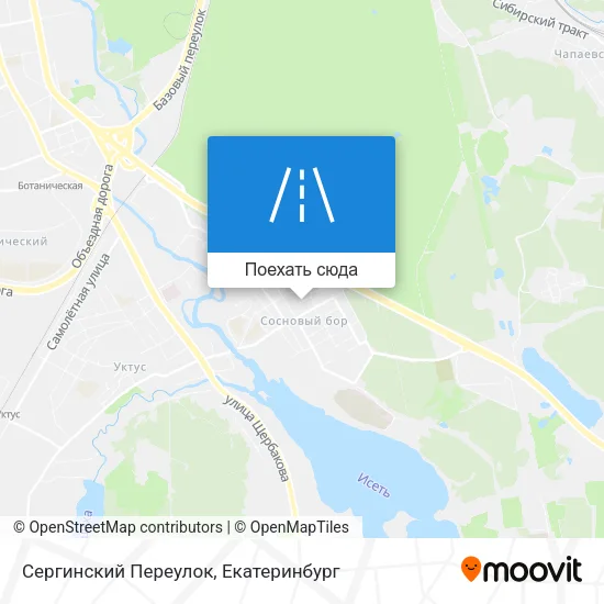 Карта Сергинский Переулок