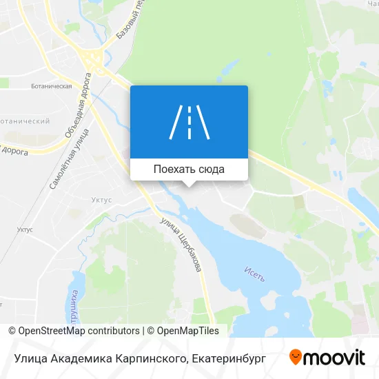 Карта Улица Академика Карпинского
