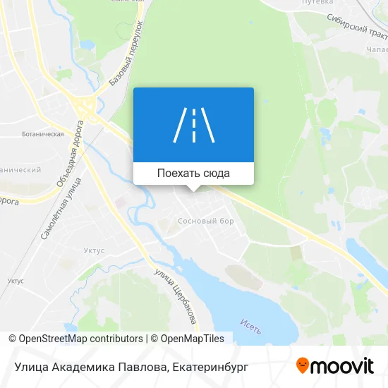 Карта Улица Академика Павлова