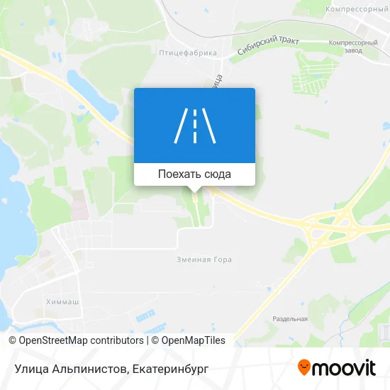 Карта Улица Альпинистов