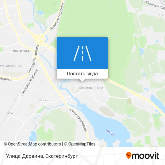 Карта Улица Дарвина