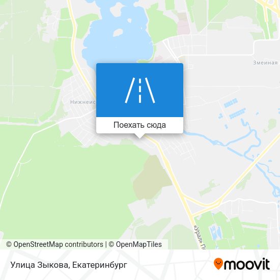 Карта Улица Зыкова