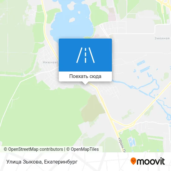 Карта Улица Зыкова