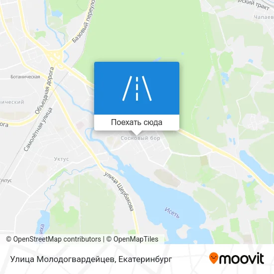 Карта Улица Молодогвардейцев