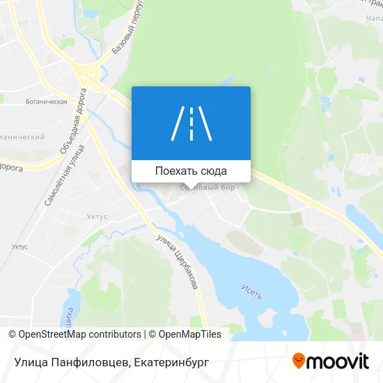 Карта Улица Панфиловцев