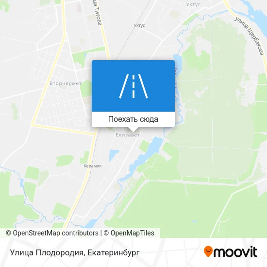 Карта Улица Плодородия