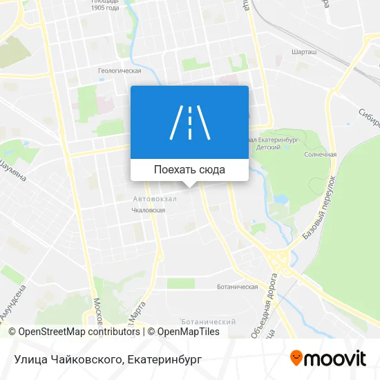 Карта Улица Чайковского