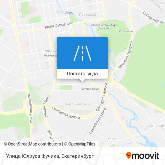Карта Улица Юлиуса Фучика