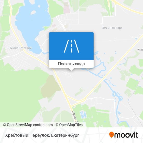 Карта Хребтовый Переулок