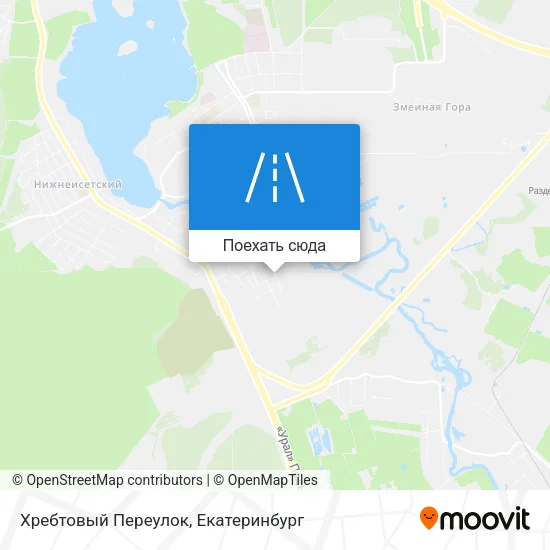 Карта Хребтовый Переулок