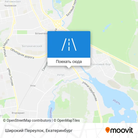 Карта Широкий Переулок