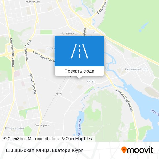 Карта Шишимская Улица
