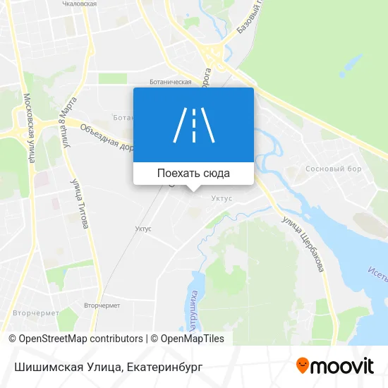 Карта Шишимская Улица