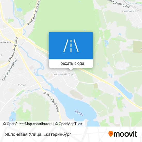 Карта Яблоневая Улица