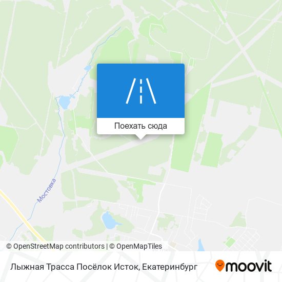 Карта Лыжная Трасса Посёлок Исток