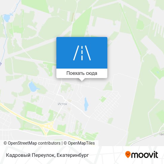 Карта Кадровый Переулок