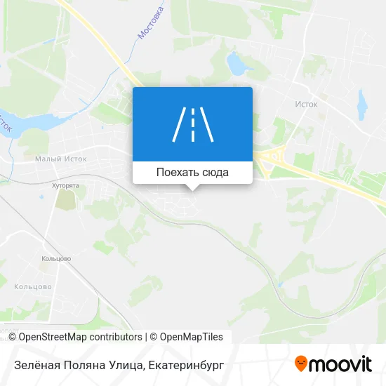 Карта Зелёная Поляна Улица