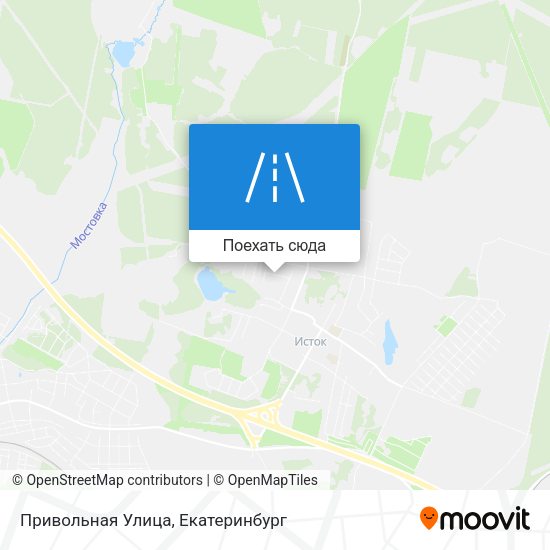 Карта Привольная Улица