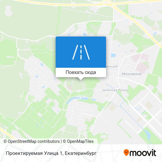 Карта Проектируемая Улица 1