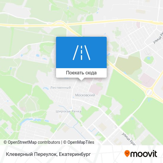 Карта Клеверный Переулок