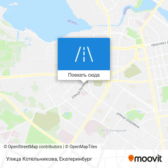 Карта Улица Котельникова