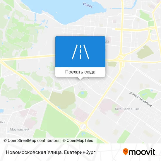 Карта Новомосковская Улица